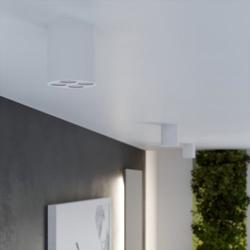 Sollux Lighting Plafondlamp ZOE wit LED - 7,2x7,2x8,3cm