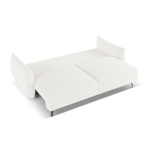 LaMiaSofa 3-zits slaapbank Genova - chenille stof - wit - 230x105x86