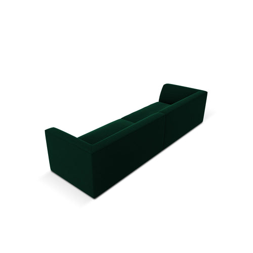 Cosmopolitan Design - Bank Siena 4-zits, flueel flessengroen - 93x302x69cm