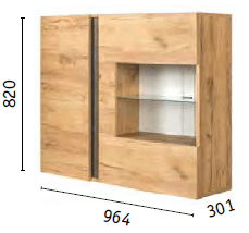 FurniLux Sharons choice-Wandkast - 96.4x30x82cm