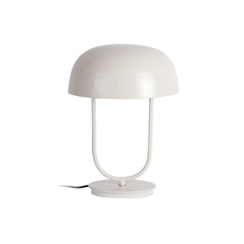Leitmotiv tafellamp Cadiz Ovoid - wit - 32x32x45cm