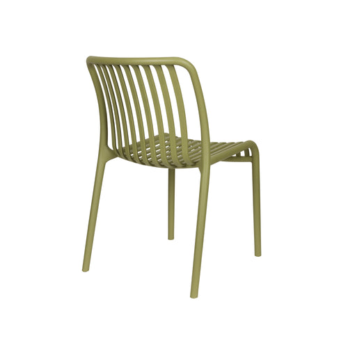 Housecraft Living Mante Tuinstoelen Kunststof Groen - Set van 4