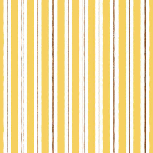 ESTAhome behang strepen geel en bruin - 50 x 900 cm - 131956