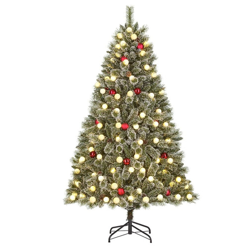 Black Box Trees Kaprun Kunstkerstboom met Verlichting - Kerstboom  H180 x Ø108 cm - Kerstversiering met Kerstornamenten en Timerfunctie -