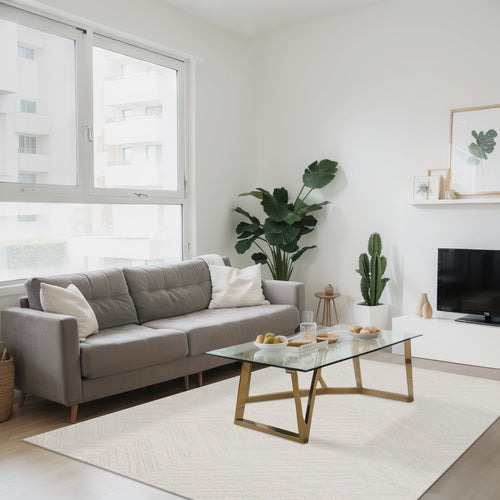 AFK Living vloerkleed  Byron - zeer zacht - wit - 80 x 150 cm - vtwonen shop