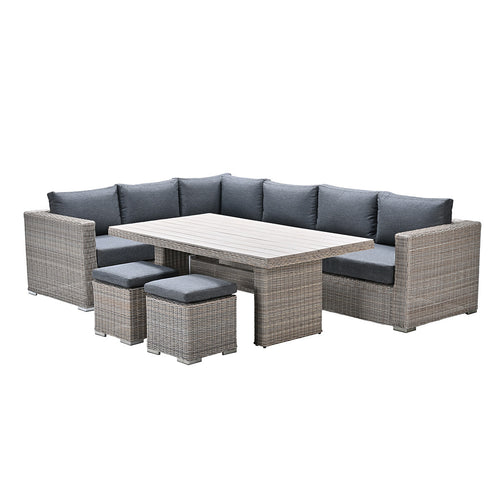 Garden Impressions lounge dining set Tennessee vintage willow - texfiber 5-delig - vtwonen shop