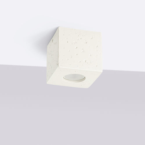 Sollux Lighting Plafondlamp QUAD beton beige - 10x10x10cm