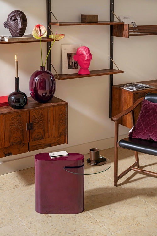 vtwonen Sierkussen Quilted - Burgundy - 45x45cm - vtwonen shop