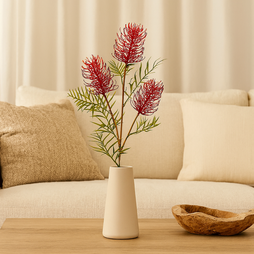 Flourify - kunstplant - Grevillea tak - 83 cm - Bundel van 2