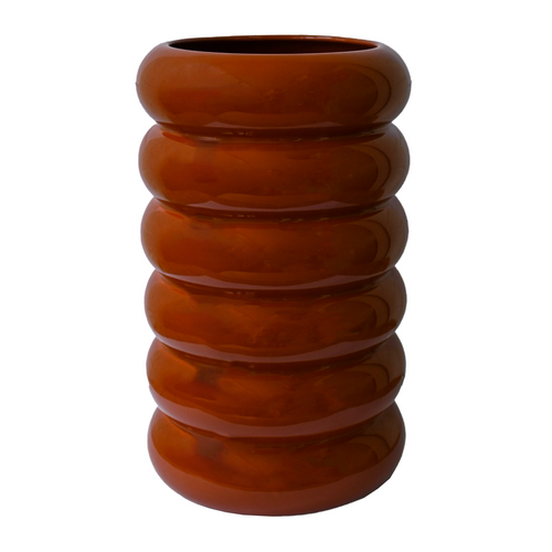 Royal Goedewaagen vaas Bobbel - deep terra - Ø18x30cm