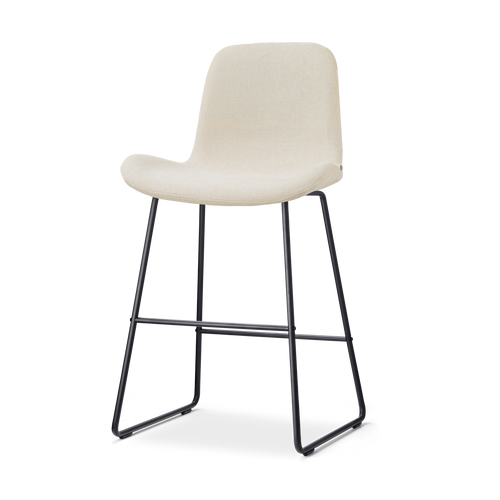 Nolon Nino-Fé barkruk cottonbeige - zwart onderstel - 65 cm - vtwonen shop