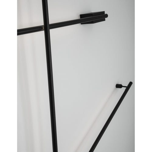 Merano Alexandria 90cm Geïntegreerde LED Wandlamp Sandy Zwart Aluminium LED 15W 507Lm 3000K