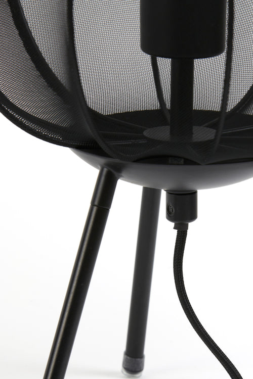 Light & Living tafellamp PLUMERIA - Ø25x45cm - zwart - vtwonen shop