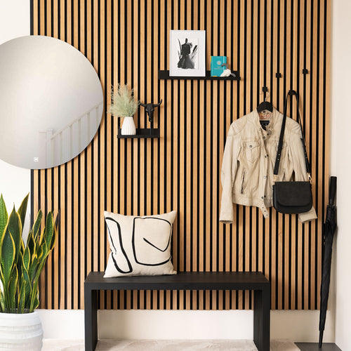 HOME DELUXE plank voor akoestisch paneel RESONA - 25 x 11 cm mat zwart - vtwonen shop