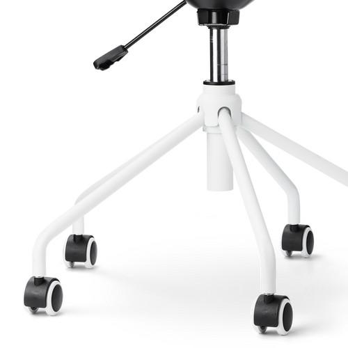 Nolon Nout-Fé bureaustoel rib beige - wit onderstel