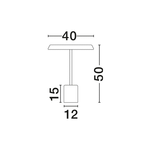 Nova Luce OPHELIA Geïntegreerde LED-tafellamp matzwart/fineer LED 17W 1156lm 3000K