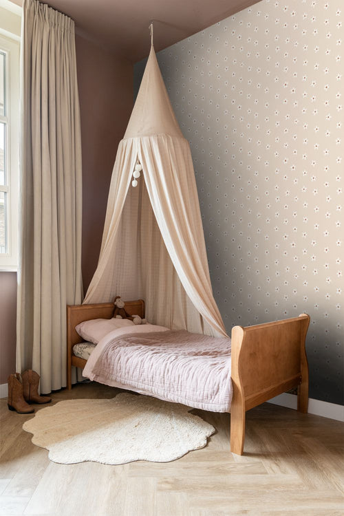 ESTAhome behang madeliefjes beige - 53 cm x 10.05 m - 131112