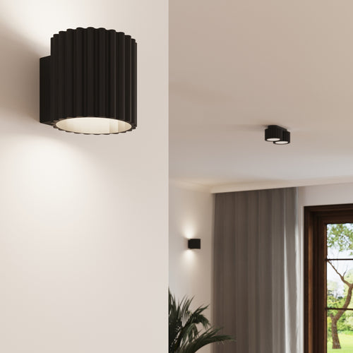 Sollux Lighting Plafondlamp AURA 2 zwart Gx53 - 21x10x12cm