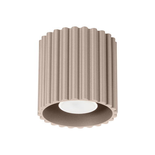 Sollux Lighting Plafondlamp AURA 1 taupe GU10 - 10x10x10cm