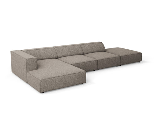 Cosmopolitan Design linker hoekbank Arendal 5-zits, chenille, grijs - 166x341x70cm