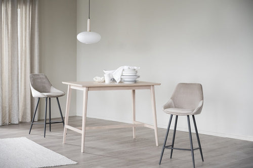 Rowico Home Sierra velvet barkruk beige - 67 cm - vtwonen shop