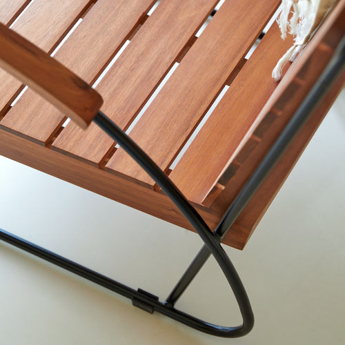 Tikamoon Fauteuil van massief acacia - Naturel - vtwonen shop