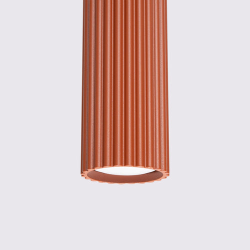 Sollux Lighting Hanglamp KARBON 1 rood oker - 8x8x118cm