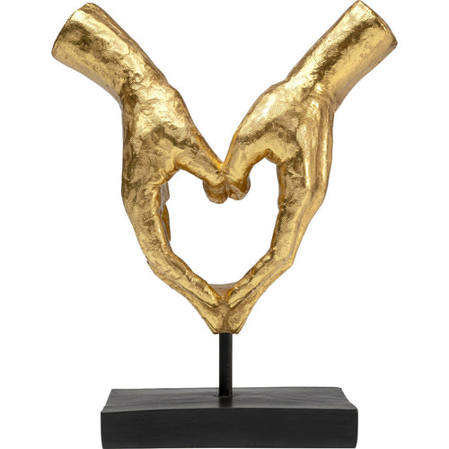 Kare Design Woonaccessoires handen hart goud staand 33cm