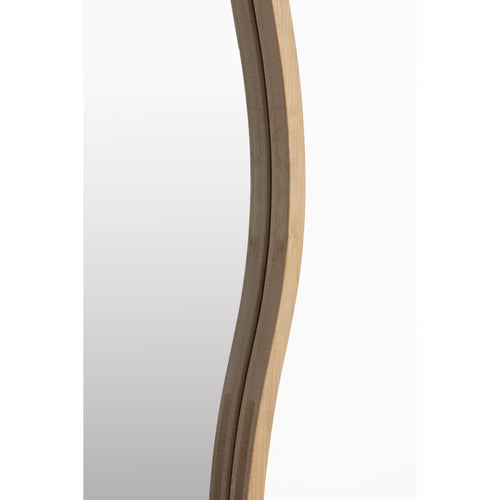 Housecraft Living Zem Spiegel/ Wandspiegel Organisch Bamboehout 150x40 cm - Beige - vtwonen shop