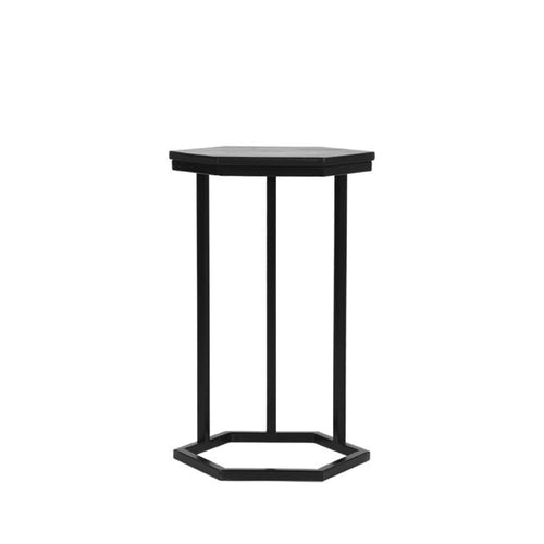 LABEL51 Bijzettafel Slide - Zwart Mangohout - 40x40x62cm - vtwonen shop
