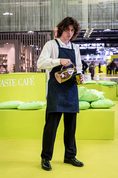 Dutchdeluxes Schort met Bretellen Blauw Denim EASY WEAR (horeca) - vtwonen shop