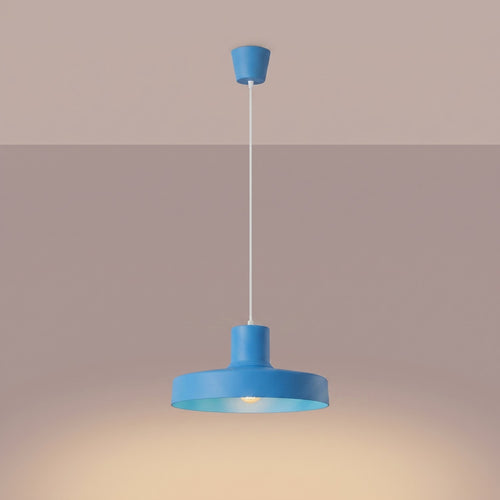 Sollux Lighting Hanglamp BILO azuur - 35x35x120cm