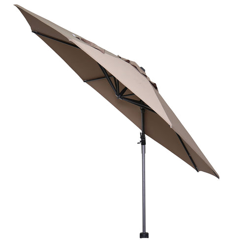 Hawaii parasol - Ø350 cm - carbon black - taupe - vtwonen shop