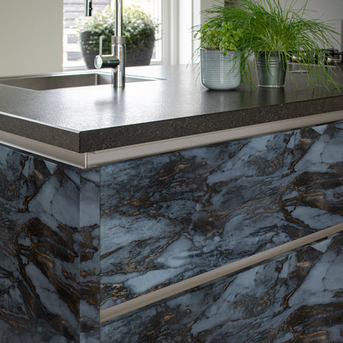 d-c-fix Zelfklevende Decoratiefolie - Romeo Marmer Blauw/Goud - 200x45 cm - vtwonen shop