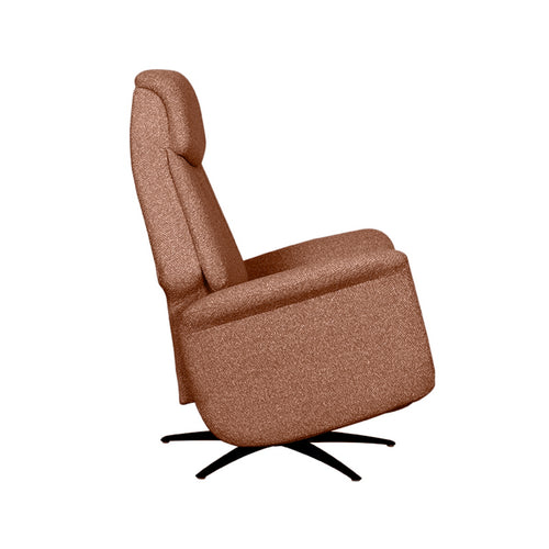 LABEL51 Fauteuil Oslo Elektrisch - Oranje Stof - Draaibaar - vtwonen shop