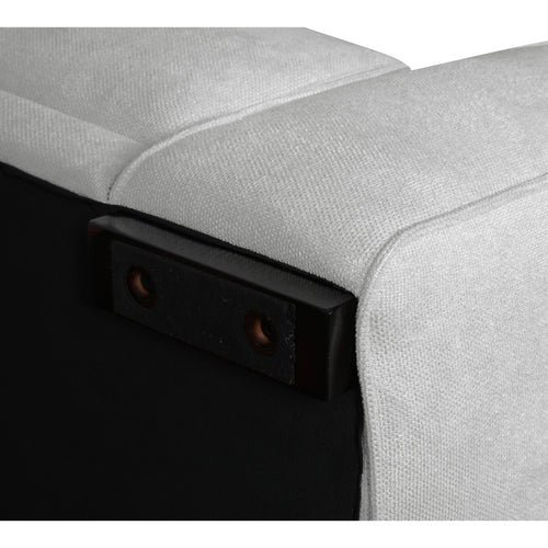Furnhouse chaise longue bank links California - Lichtgrijs - Stof - 105x305x85