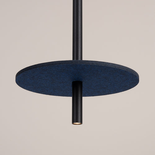 Sollux Lighting Hanglamp FELTRO 1 zwart/navy - 30x30x126cm
