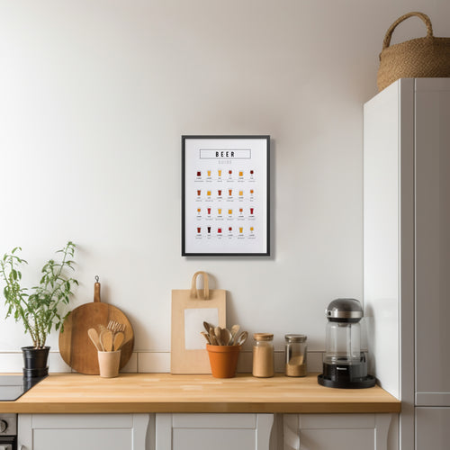 Zwarte lijst met kader 40x30 bier - vtwonen shop