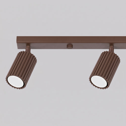 Sollux Lighting Plafondlamp KARBON 4L bruin - 81x6,5x16,5cm
