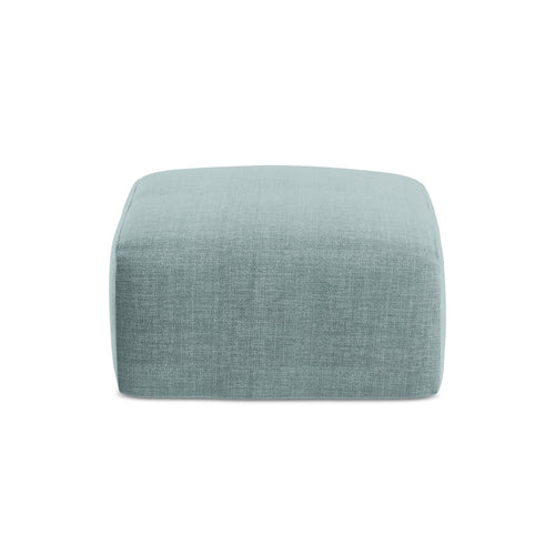 LaMiaSofa Poef Savona - textuurstof - jeans - 65x65x40