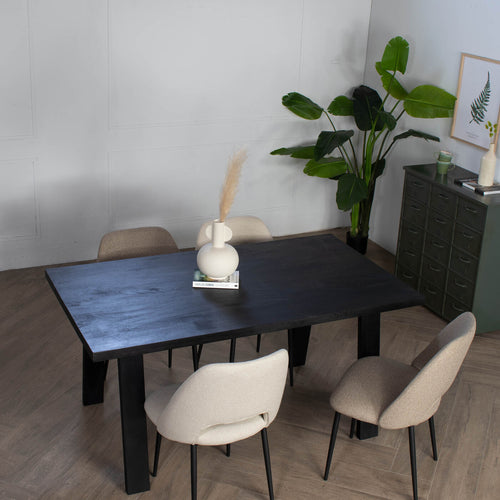Giga Meubel Eettafel Nathan - Mangohout - 160cm