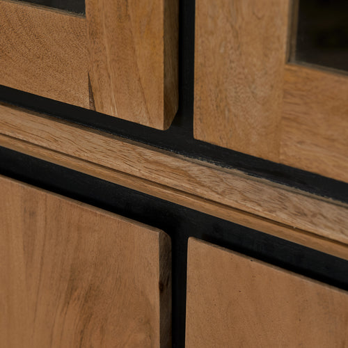 Starfurn  vitrinekast RichWood - bruin - 45x160x200cm - vtwonen shop