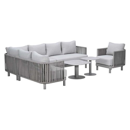 Garden Impressions Loungeset Andong hoek 7-delig - taupe