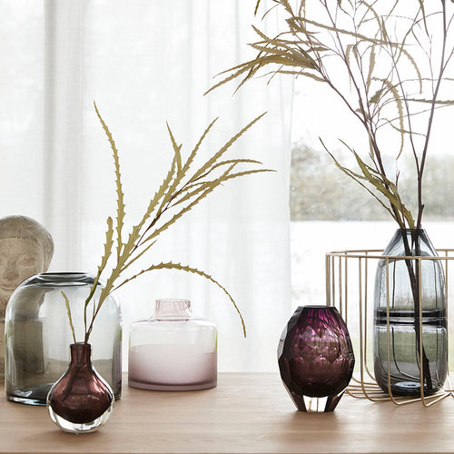 Hübsch vazen Dome - glas - ø12xh13, ø20xh21cm - vtwonen shop