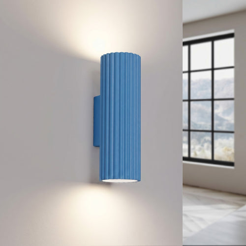 Sollux Lighting Wandlamp KARBON 20 azuur - 6,5x8,5x20cm