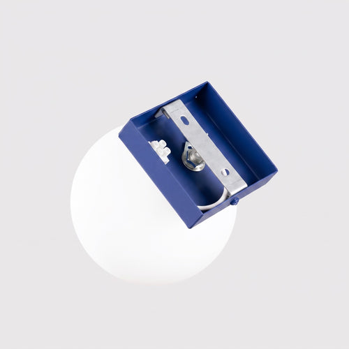 Sollux Lighting Plafondlamp YOLI 1 ultramarijn - 12x12x14,5cm