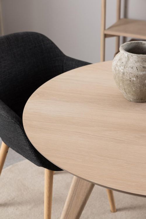 Rebellenclub Eetkamertafel Eda - Ø100 cm - Licht Eiken