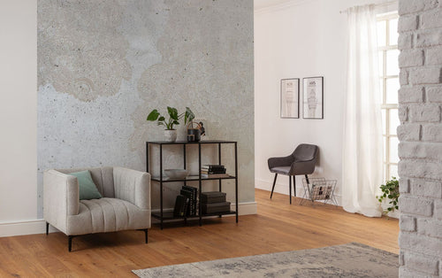 Sanders & Sanders fotobehang beton grijs - 300 x 280 cm - 612442 - vtwonen shop