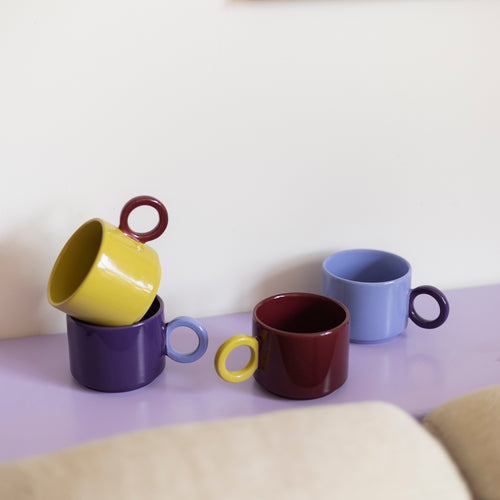 Ona - Beker 28cl dark purple/lavender blue Lou