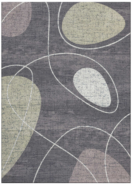 Vloerkleed Jackie And The Fish My Bubble Dark Grey-Mastic (outlet) 200x295 cm - vtwonen shop